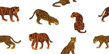 Orman rüyalar. Hayvan etnik motiflerle yazdırma.