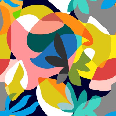 Soyut tropikal resim.