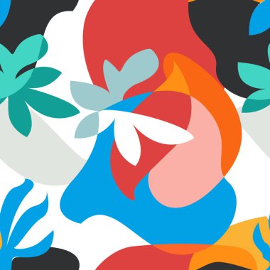 Soyut tropikal resim.