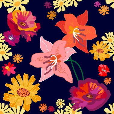 Sonbahar bahçe renk paleti.