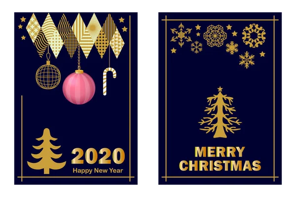 Merry Christmas and happy New Year. — Stock Vector