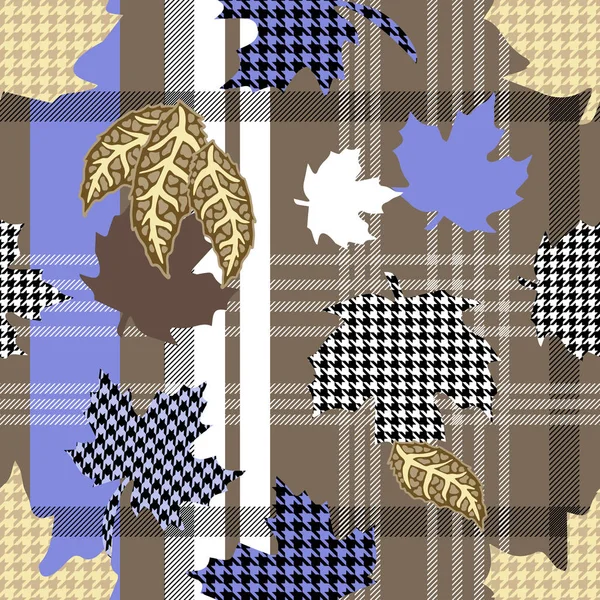 Collection textile automne . — Image vectorielle