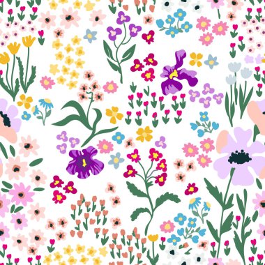 Tekrarlanan kusursuz vektör deseni.