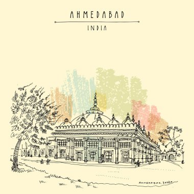 Şeyh Ganj Bakhsh Sarkhej Roza yakınındaki Ahmedabad (Ahmadabad), Gujarat, Hindistan ın Türbesi