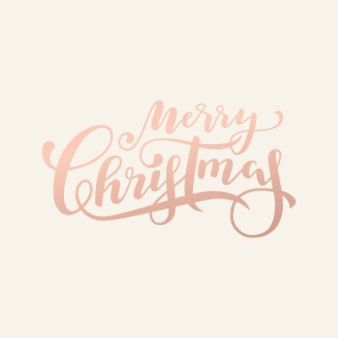 Neşeli Noel lüks hat, vektör çizim