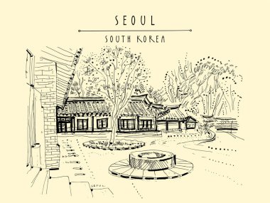 Seul, Güney Kore, Asya. Changdeokgung Sarayı, Nakseonjae Compl