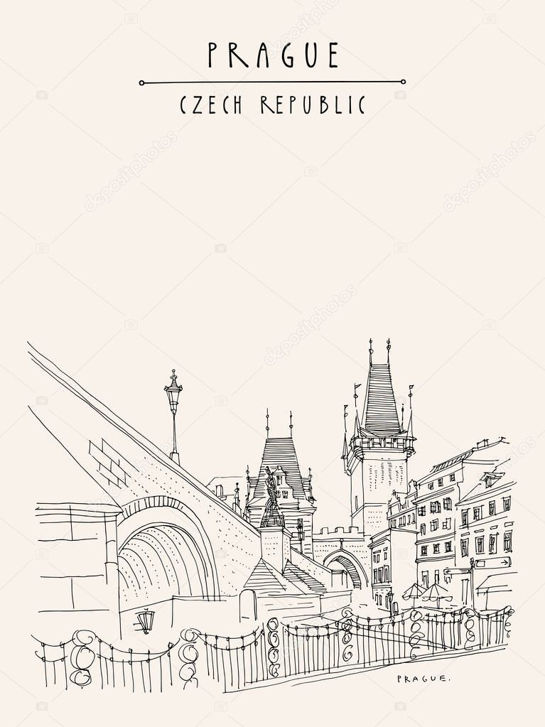 Prague, Czech Republic, Europe. Charles Bridge (Karluv Most). Pr