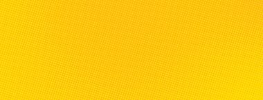 Sarı yarım tonlu komik arka plan. Vektör pop sanat gradyanı. Yarım ton desen. Sarı turuncu nokta derecelendirmesi. Harika anime manga kitabı wow effect bg. Retro duotone oyunu yatay afiş arkaplanı