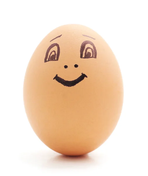 Uovo con faccia . — Foto Stock