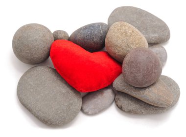 Taşlar ve kalp.