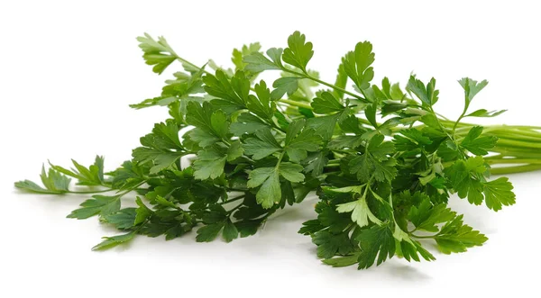Bunch Green Parsley Isolated White Background — Stock Photo, Image