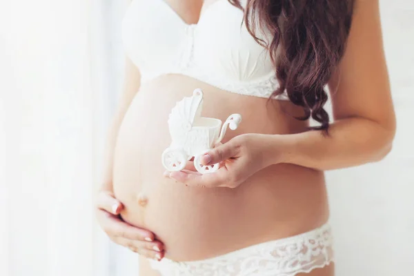 Enceinte Maman Mois Attente Bébé — Photo