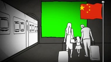 Çin el çekilmiş Turizm 