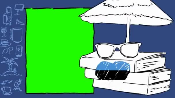 Estonia Turismo Disegnato Mano — Video Stock