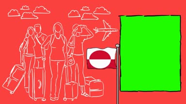 Grönland el çekilmiş Turizm