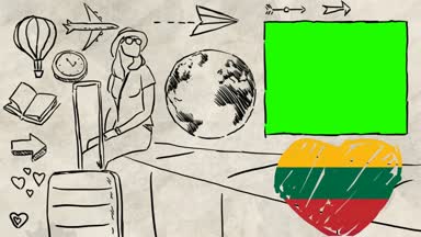 Litvanya el çekilmiş Turizm