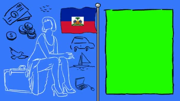 海地手绘旅游 — 图库视频影像
