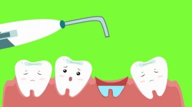 Diş Bakımı - vektör animasyon