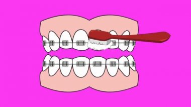 Diş Bakımı - vektör animasyon