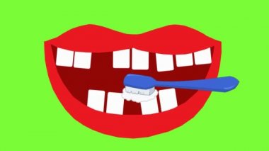 Diş Bakımı - vektör animasyon