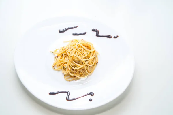 Esparguete Italiano Massa Italiana — Fotografia de Stock