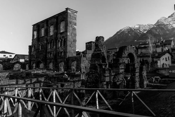 Muros Aosta Augusta Praetoria — Fotografia de Stock