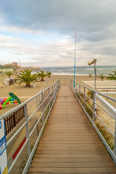 Sunset Beach Frozen Day Winter — Stock Photo, Image