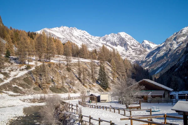 Paisaje Montaña Nieve — Foto de Stock