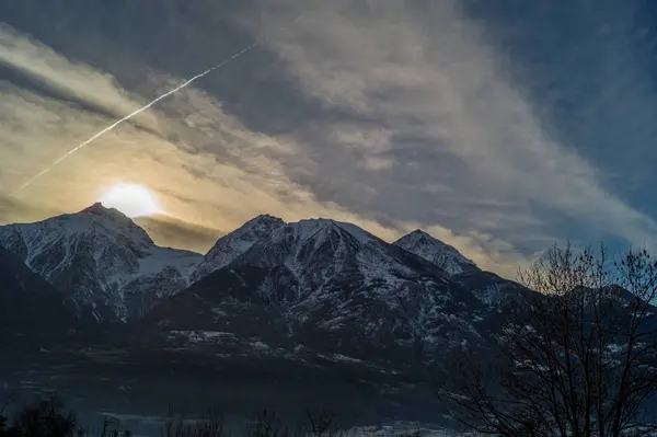 Панорама Закате — стоковое фото