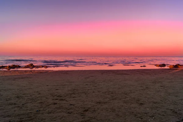 Puesta Sol Playa — Foto de Stock