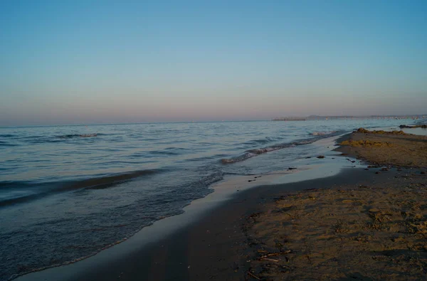 Solnedgång Stranden — Stockfoto