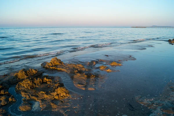 Coucher Soleil Sur Plage — Photo