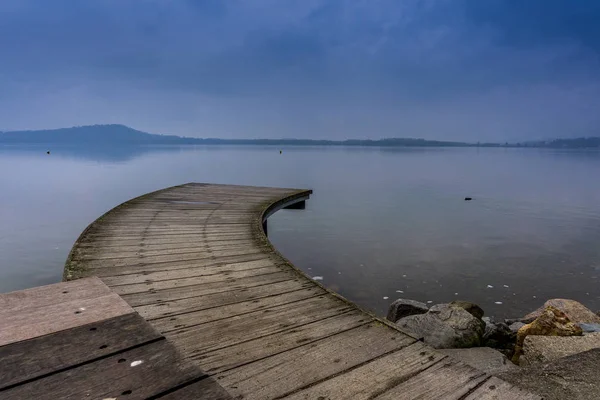Lago Viverone Hora Azul — Foto de Stock