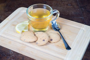 Preapring İngiliz çay, çay closeup