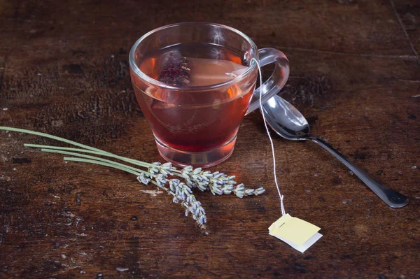 Preapring British Tea, closeup of cup of tea