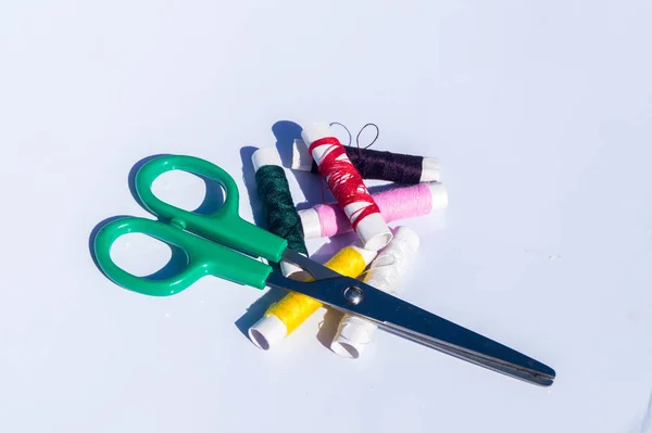 Needle Thread Sewing Accessories — Stock Photo, Image