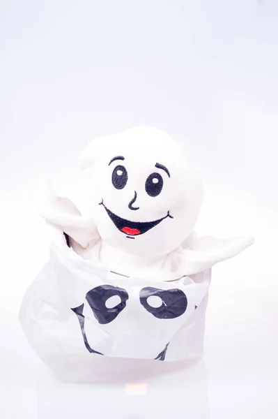 Halloween Ghost White Background — Stock Photo, Image