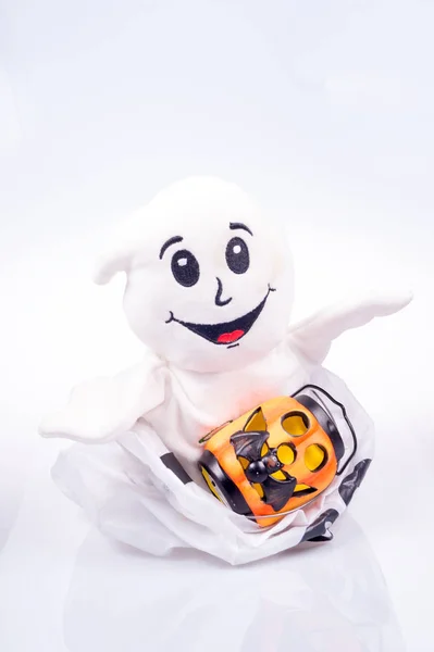 Halloween Ghost White Background — Stock Photo, Image