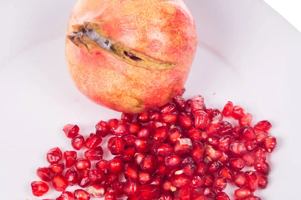 Červená Šťáva Granátové Jablko Hrnec — Stock fotografie