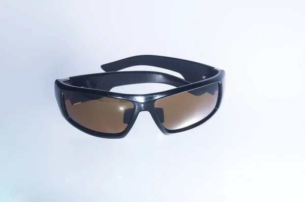 Czarne Okulary Szarym Tle — Zdjęcie stockowe