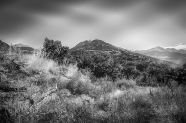 Manzara, dağ panorama, geçen yaz günlerinde