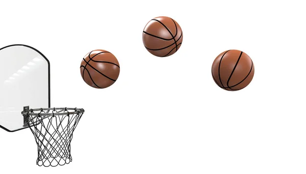 Basketball Ball Hoop Großaufnahme Isoliert Auf Schwarzem Hintergrund Und Sport — Stockfoto