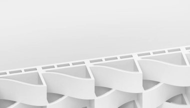 Modern Yaratıcı Düzen Arkaplan Şekilleri Geometrik Asgari Şekiller ve Gri ve Beyaz Arkaplan Konsepti - 3d Görüntüleme