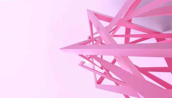 幾何学的な正方形の創造的なアイデアの概念勇気と赤の背景に技術 3Dレンダリング — ストック写真