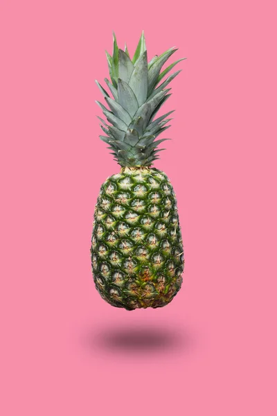 Fresh Pineapple Pink Colorfurful Background Food Concept — Stock Photo, Image