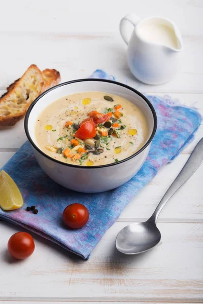 Lentil soup may be vegetarian or with meat. It is nice hot soup for cold winter or autumn day. It is sometimes garnished with croutons or chopped herbs — Stock Image Lentil Soup May Vegetarian Meat Nice Hot Soup Cold Winter Royalty Free Stock Photos