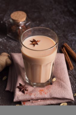 Kokulu baharat ve otlarla demlenmiş siyah çay ile yapılan çay.