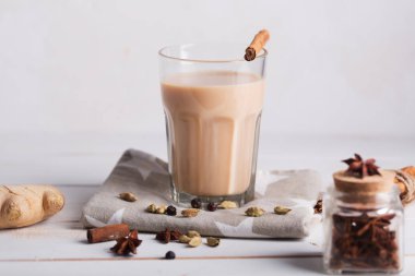 Kokulu baharat ve otlarla demlenmiş siyah çay ile yapılan çay.
