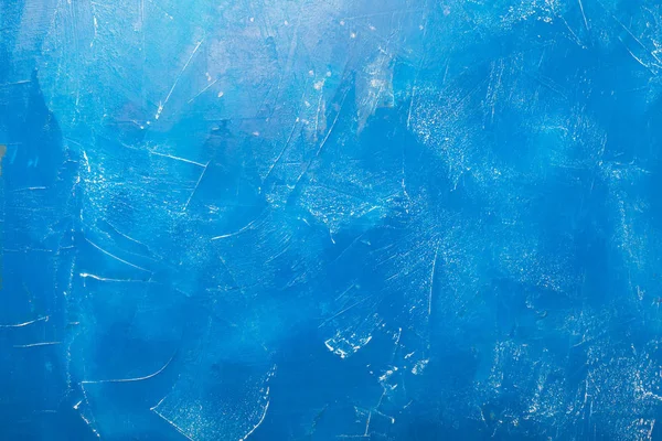오래 된 파란 페인트 배경, 가로 방향, 질감된 효과 — 스톡 사진