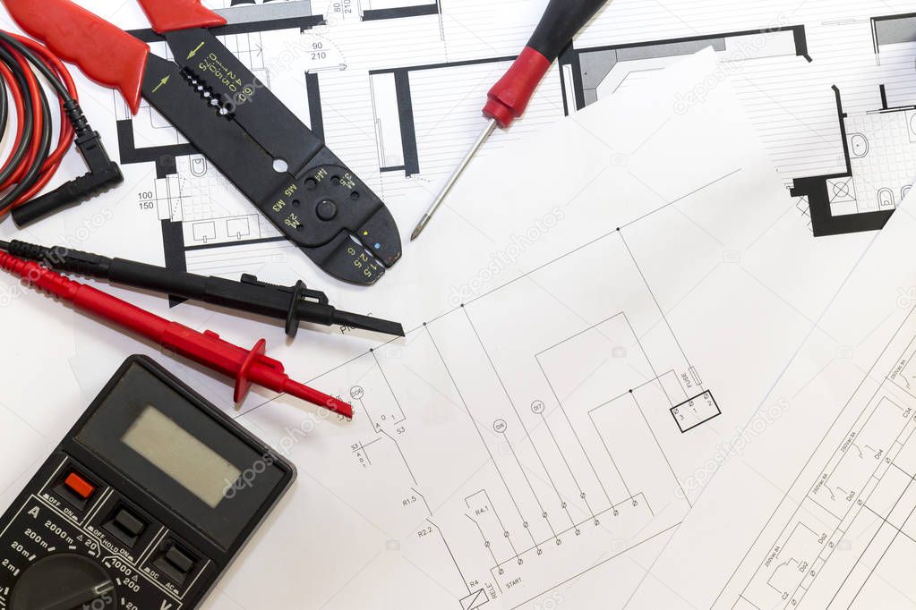 Electrician tools , instruments  and project design
